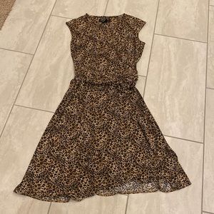Leopard wrap dress